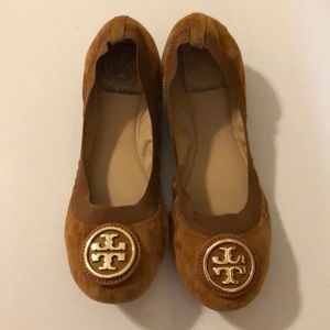 Tory Burch Caroline Suede Ballet Flats